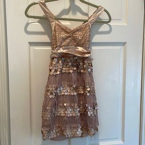 Muted Gold Childs shift dress costume